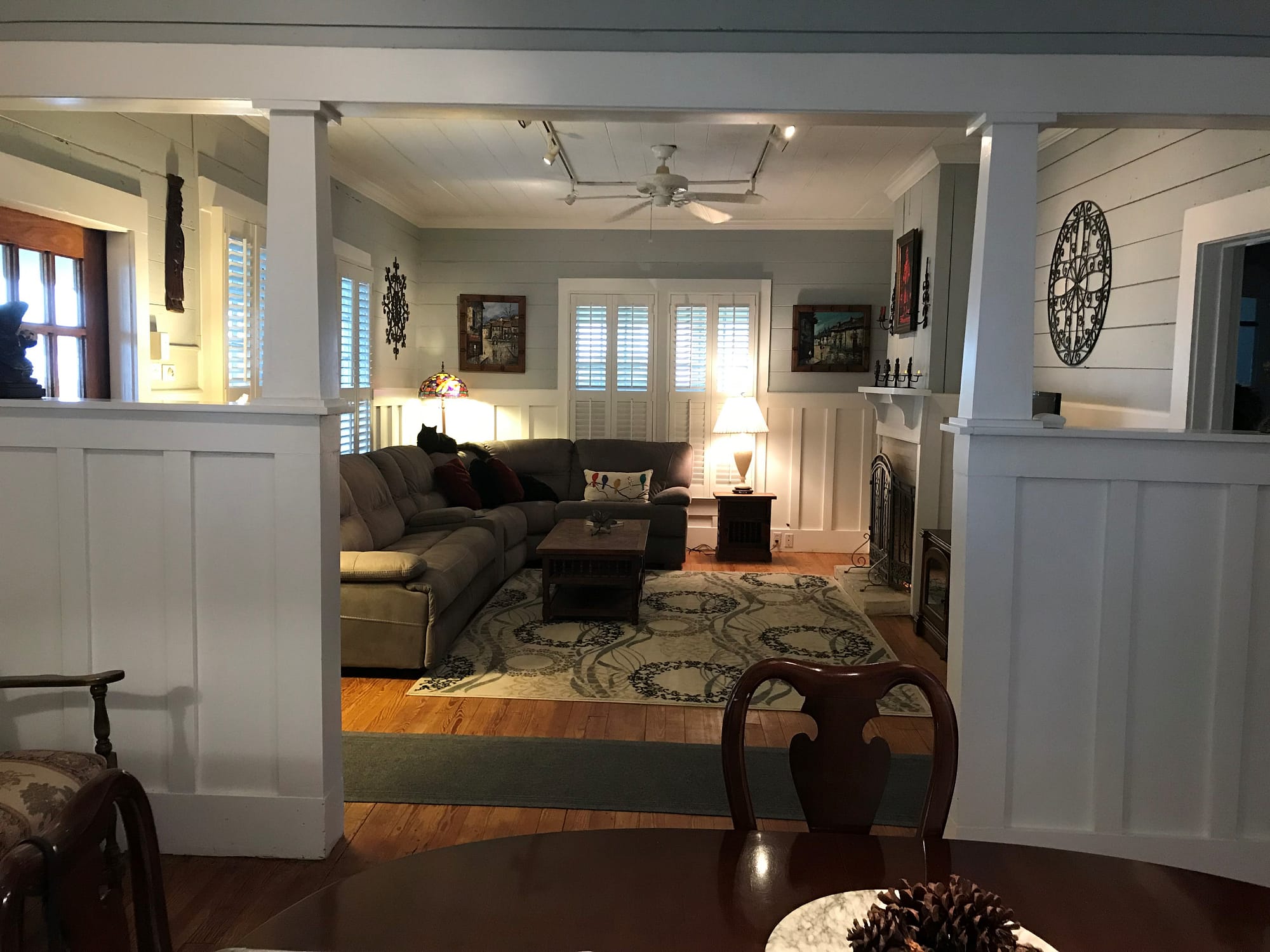 Formal Dining room view of Living area